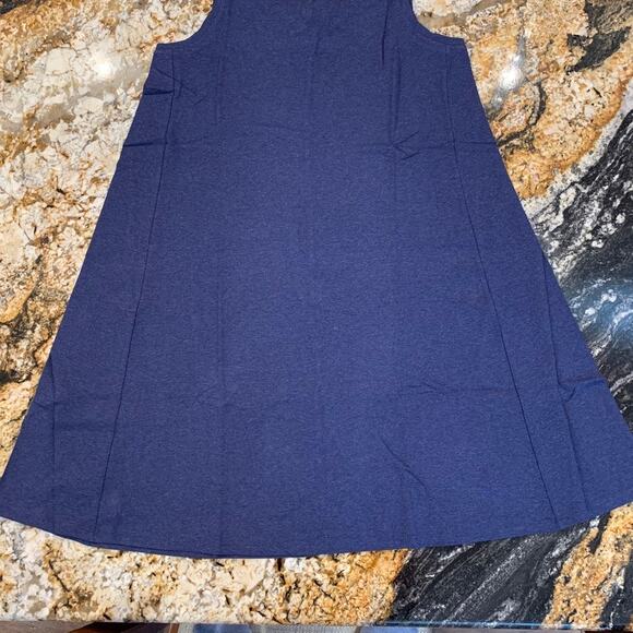 NWT LOFT Navy Tie-Back Sleeveless Nautical Swing Dress - SIZE XS - Picture 8 of 10